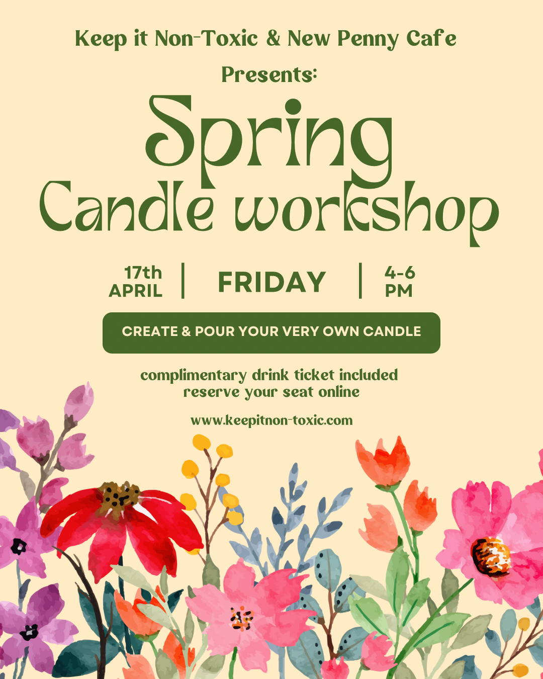Spring candle workshop