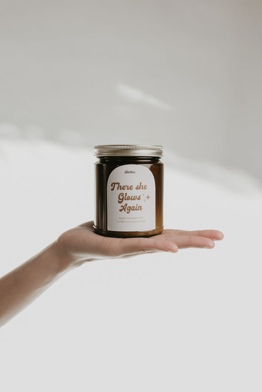 There She Glows Again Candle