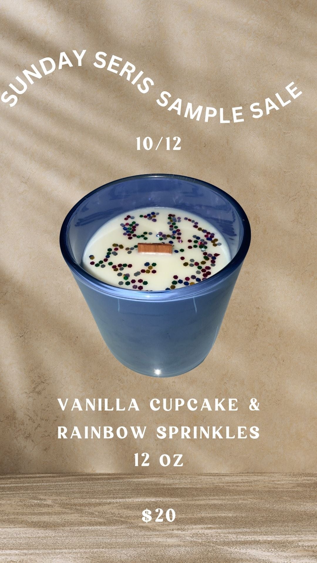 Vanilla Cupcake & Rainbow Sprinkles